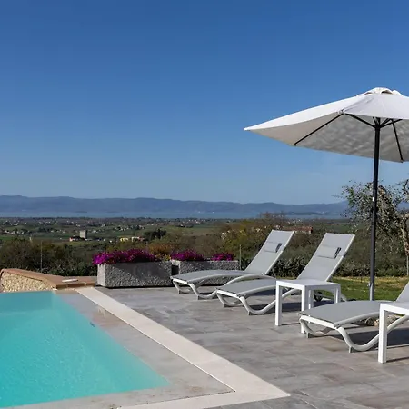 Acquaviva With Panoramic, Private Pool And Gym - By Posarellivillas * Panicale