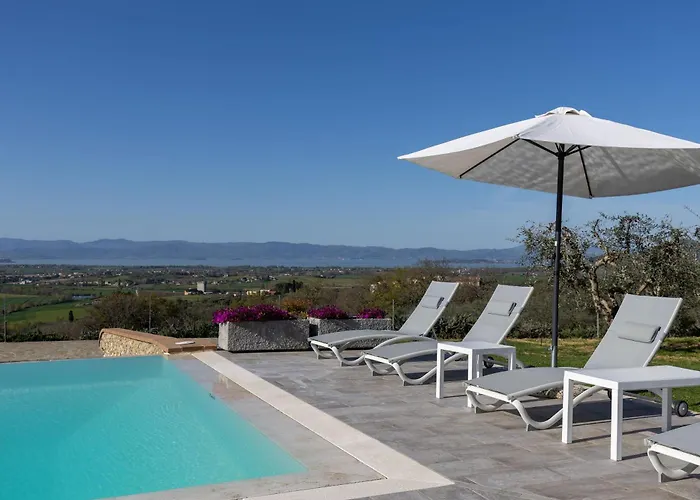 Acquaviva With Panoramic, Private Pool And Gym - By Posarellivillas * Panicale